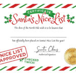 10 Best Blank Nice List Certificate Printable Printablee