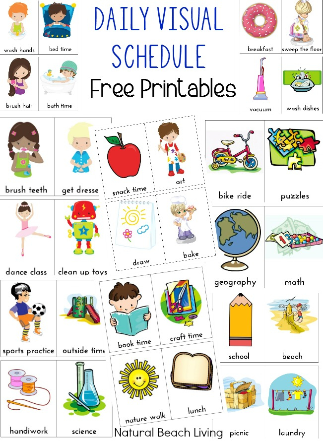 10 Free Autism Visual Schedule Printables To Try Right Now Natural 
