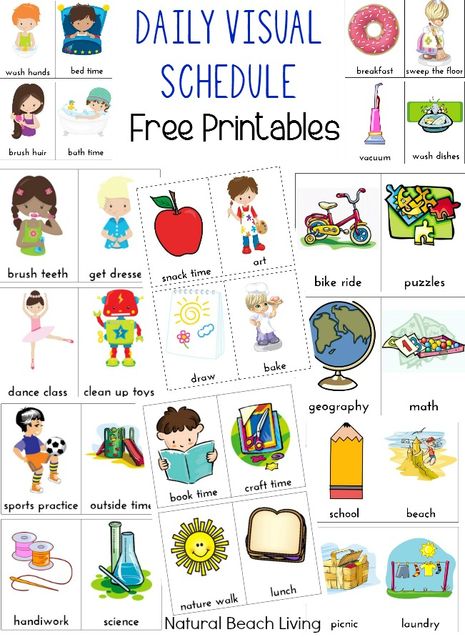 10 Free Autism Visual Schedule Printables To Try Right Now Natural