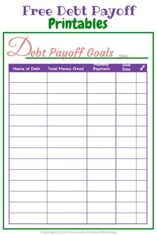 10 Free Debt Snowball Worksheet Printables To Help You Get Out Of Debt