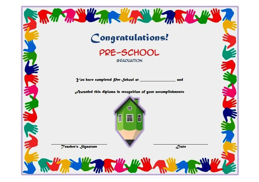 11 Preschool Certificate Templates PDF Free Premium Templates