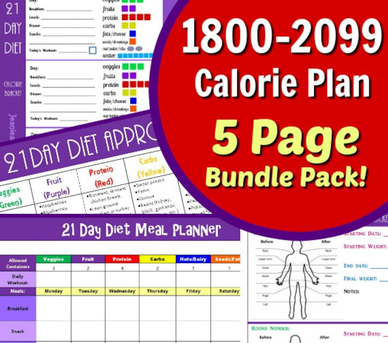 1800 Calorie Diet Chart DietWalls