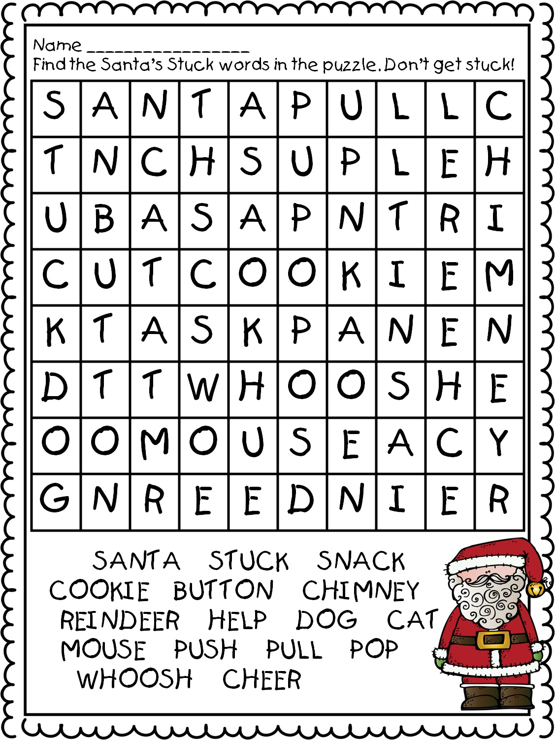 1st Grade Word Search Best Coloring Pages For Kids