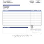 2022 Invoice Template Fillable Printable PDF Forms Handypdf