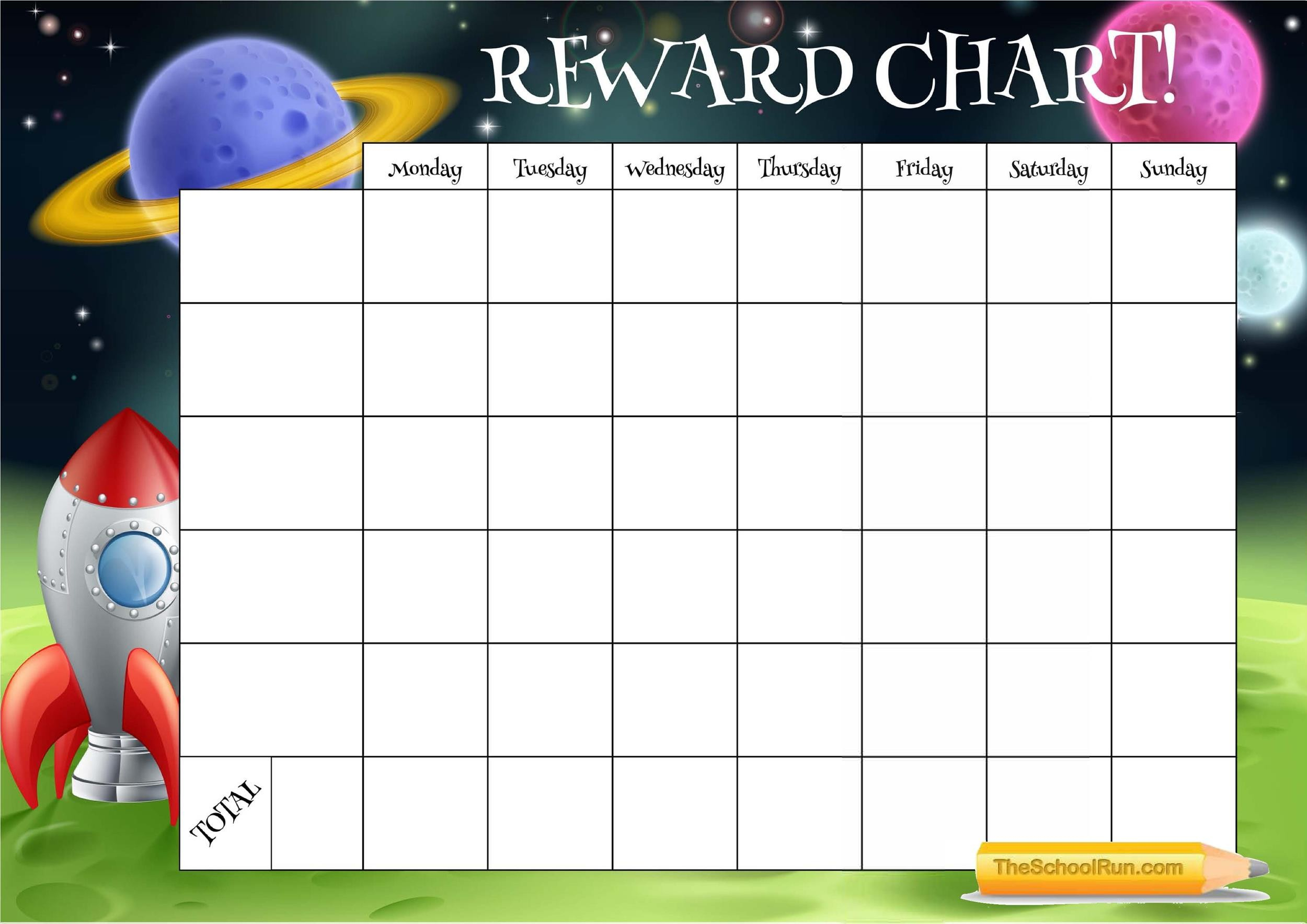 22 Printable Reward Charts For Kids PDF Excel Word 