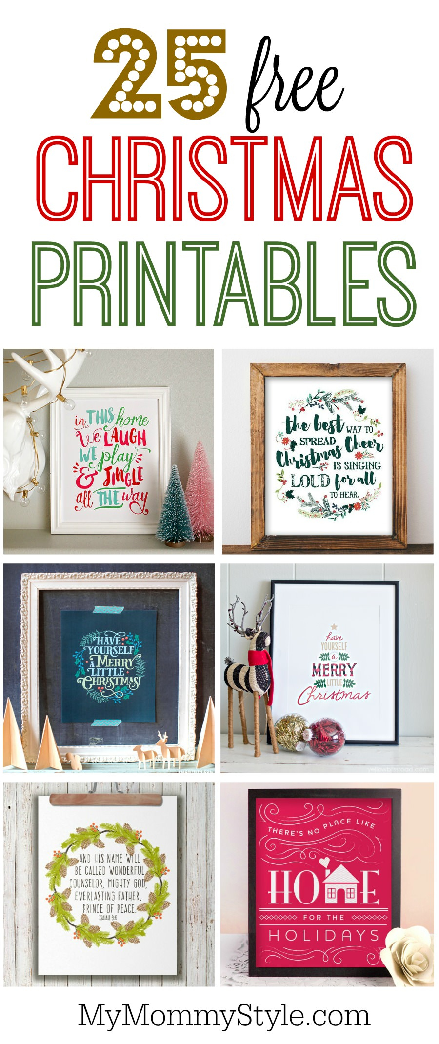 25 Free Christmas Printables My Mommy Style