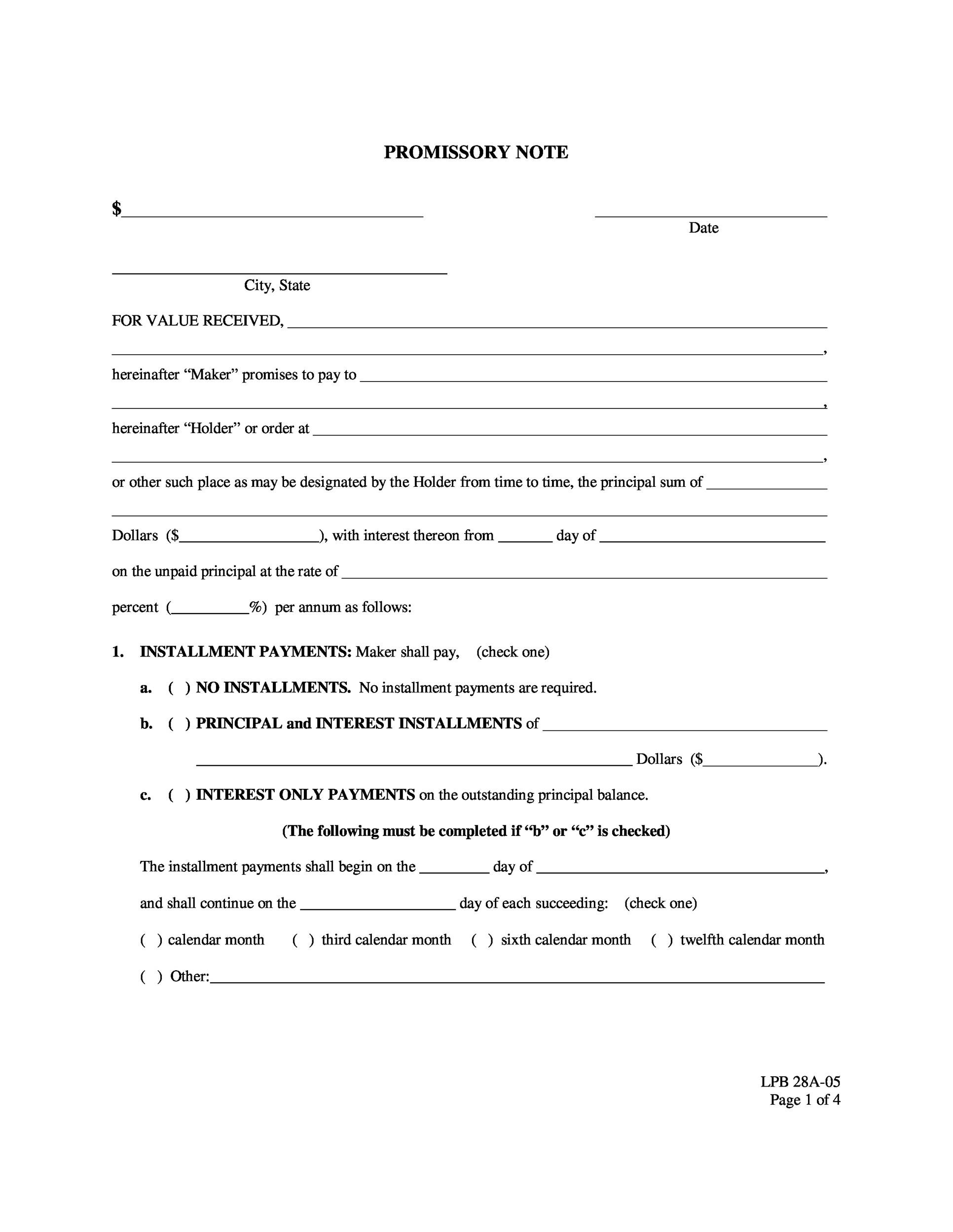 45 FREE Promissory Note Templates Forms Word PDF TemplateLab