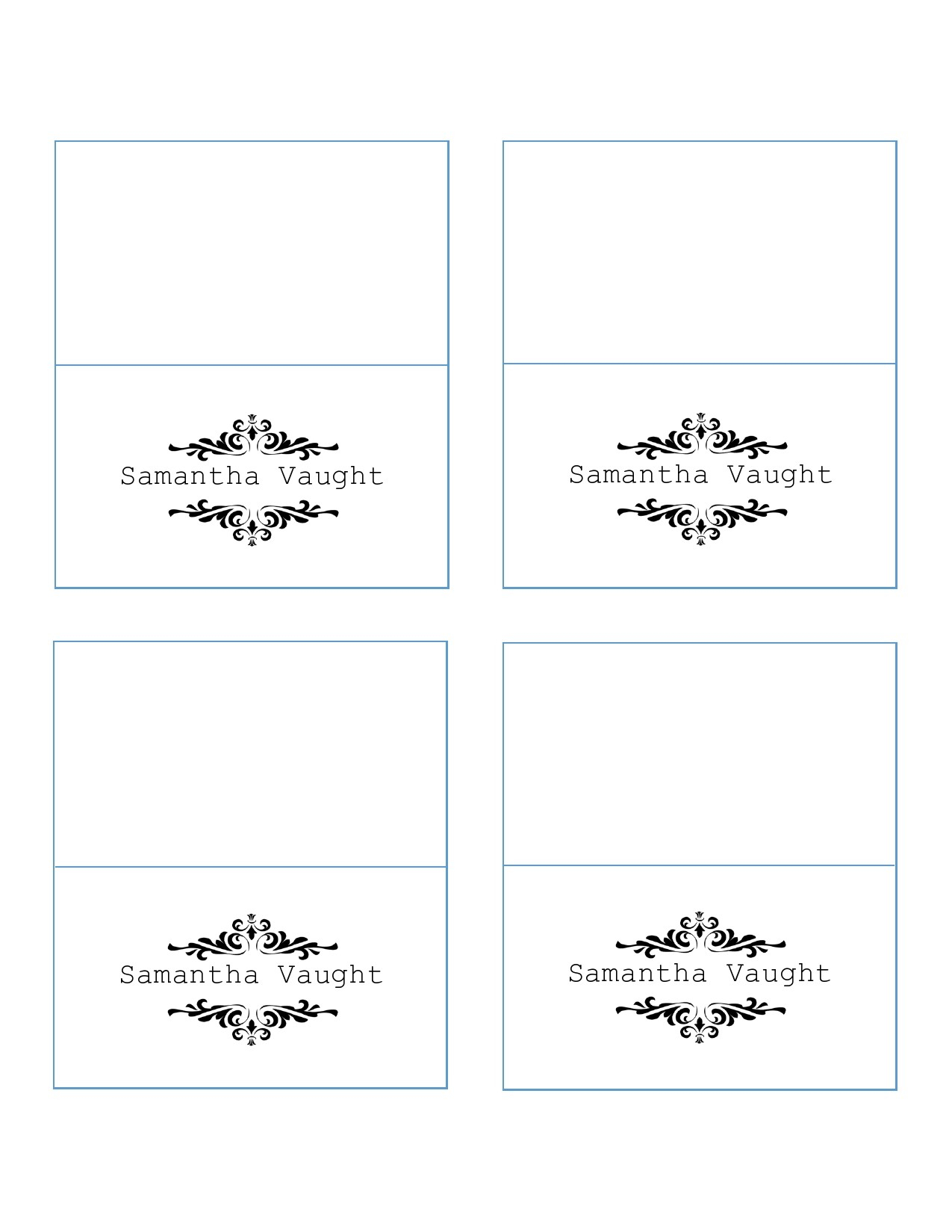 50 Printable Place Card Templates Free TemplateLab