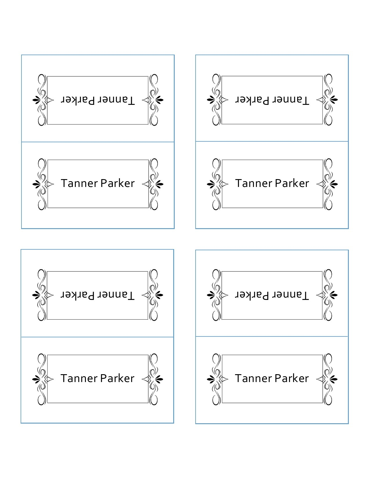 50 Printable Place Card Templates Free TemplateLab