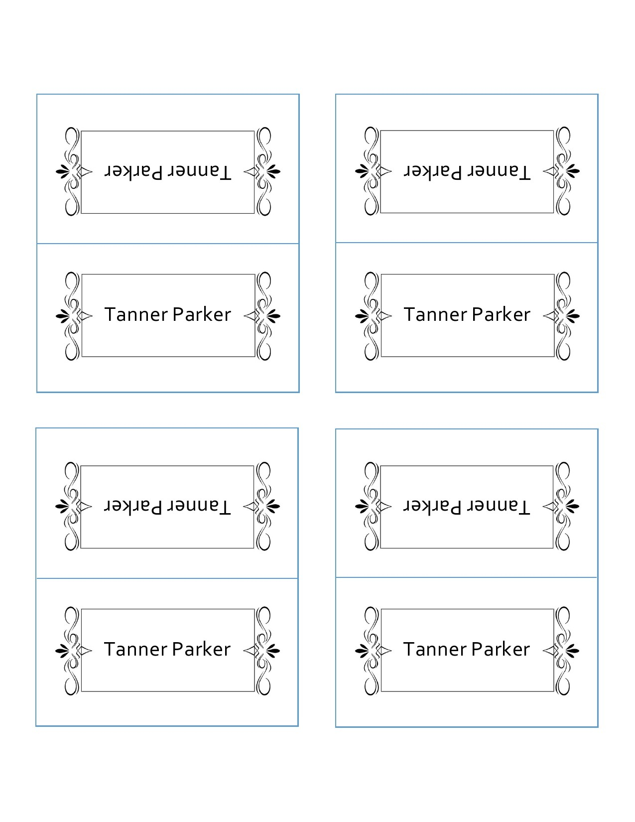 50 Printable Place Card Templates Free TemplateLab