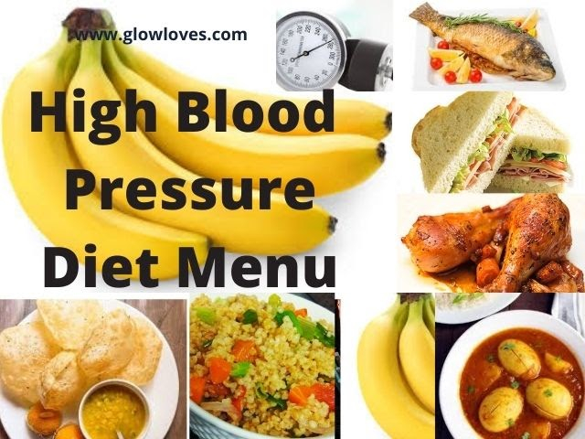 7 Day Menu For High Blood Pressure Diet Chart