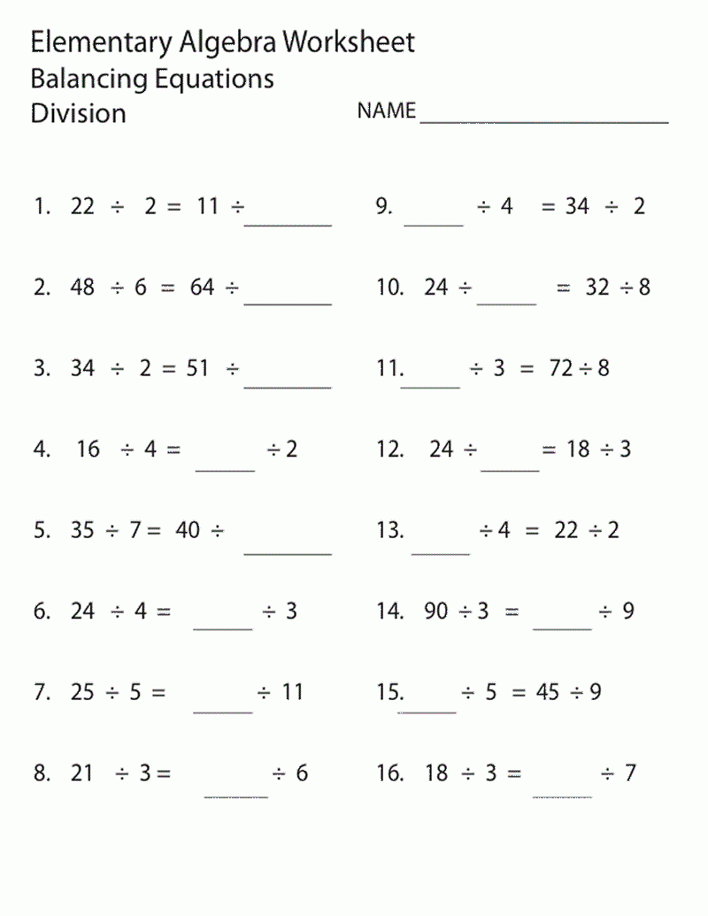 9th Grade Math Worksheets Learning Printable