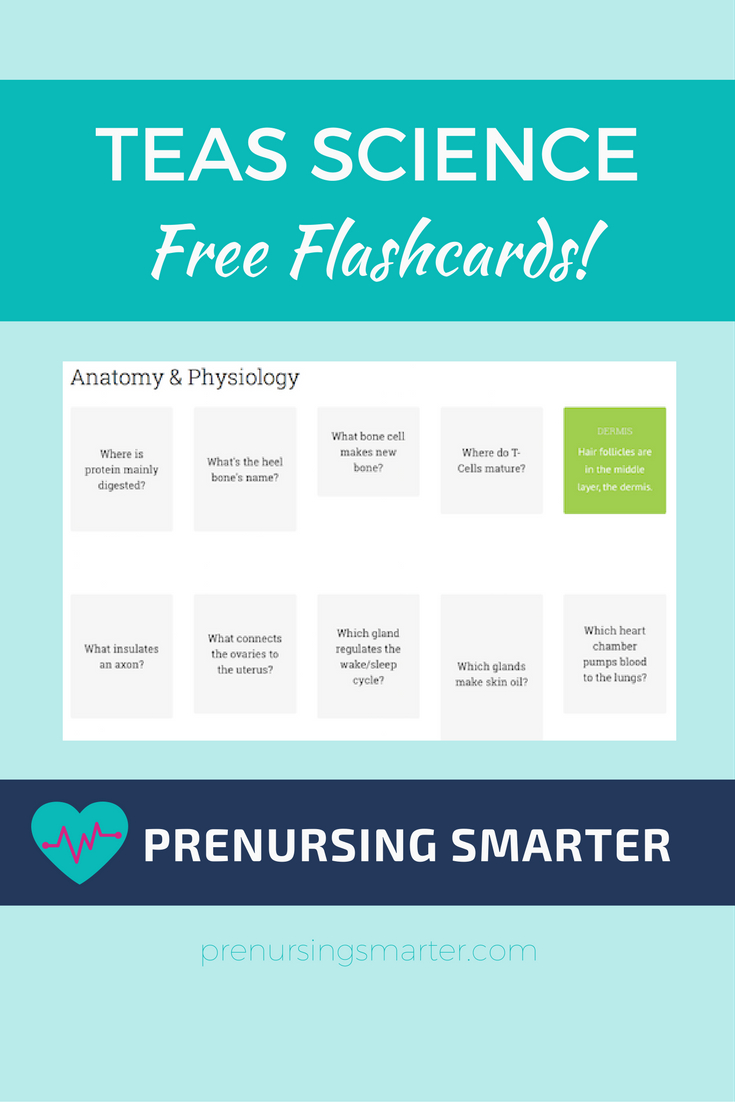 Ati Teas Science Flashcards Prenursing Smarter Free Printable Teas