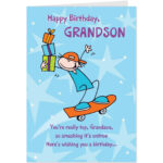 Birthday Card Grandson Quotes QuotesGram