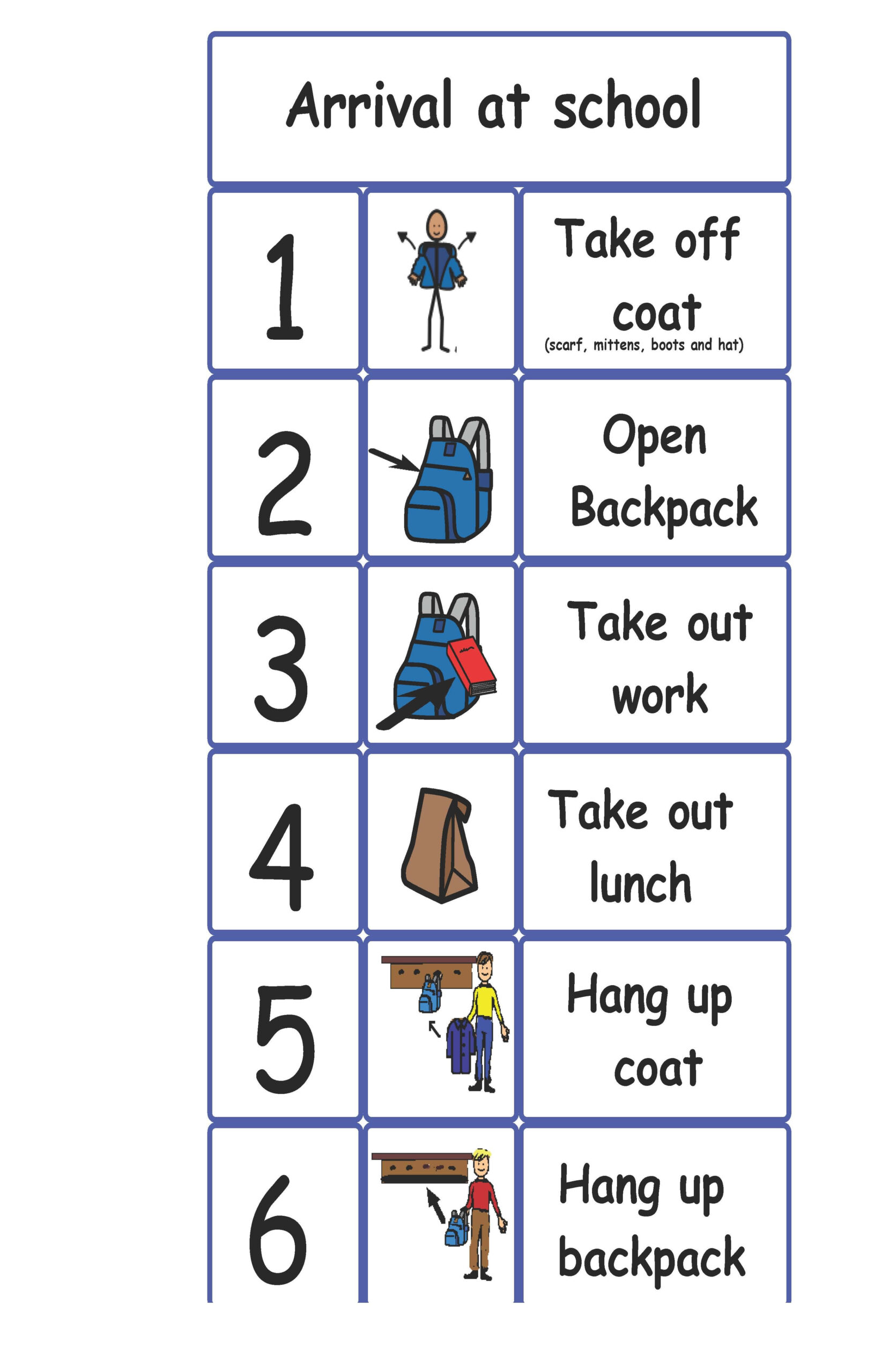 Boardmaker Getting Dressed For Winter Visual Schedule Preschool 