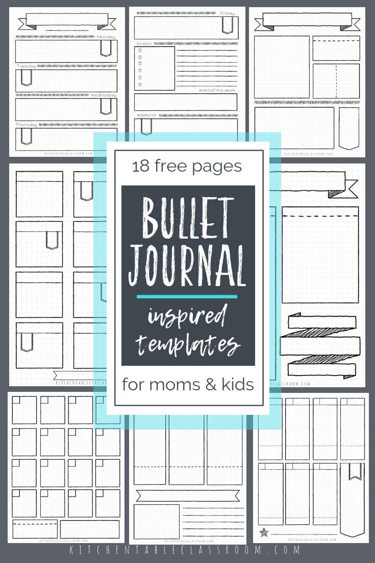 Bullet Journal Printables Bullet Journal Template Bullet Journal PDF 