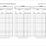 Cash Envelopes Printable Cash Envelope Tracker Templates