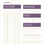 College Life Made Easy Student Advice Blog Monthly Budget Template