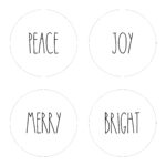 DIY Rae Dunn Christmas Ornaments Plus Free Printables The Cottage Market