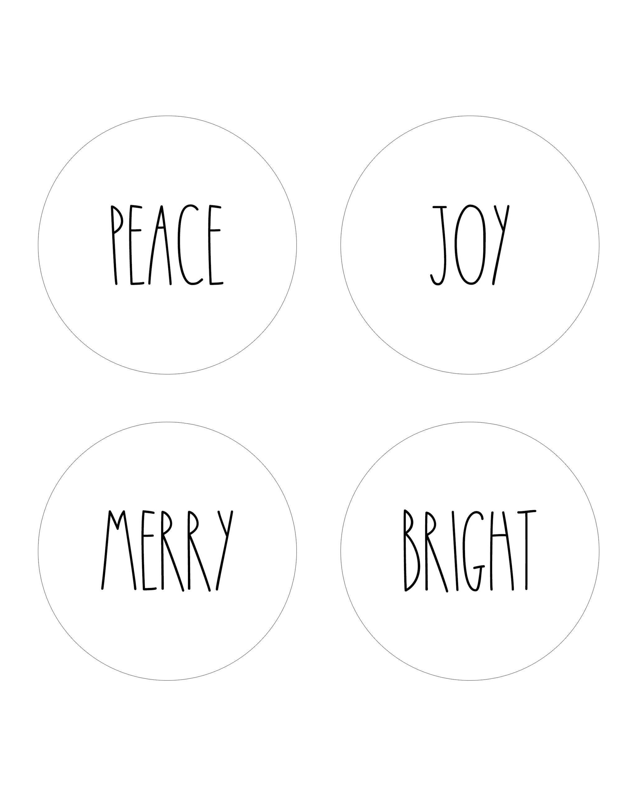 DIY Rae Dunn Christmas Ornaments Plus Free Printables The Cottage Market