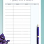 Download Printable Password Tracker Template With Notes Section PDF