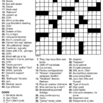 Easy Crossword Puzzles For Seniors Activity Shelter