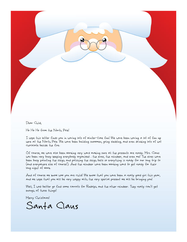 Easy Free Letters From Santa Customize Your Text And Design And 