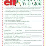 Elf Christmas Trivia Game Free Printable Flanders Family Homelife