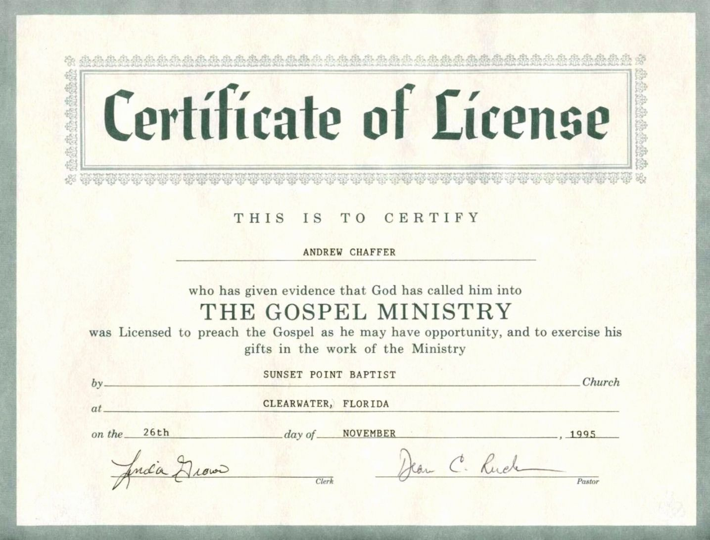 Explore Our Example Of Pastor Ordination Certificate Template 