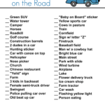 Find It On The Road Printable Road Trip Game Printable Road Trip