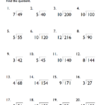 Fourth Grade Division Math Printable Worksheet EduMonitor