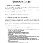 FREE 16 Cleaning Contract Templates In PDF MS Word Google Docs Pages