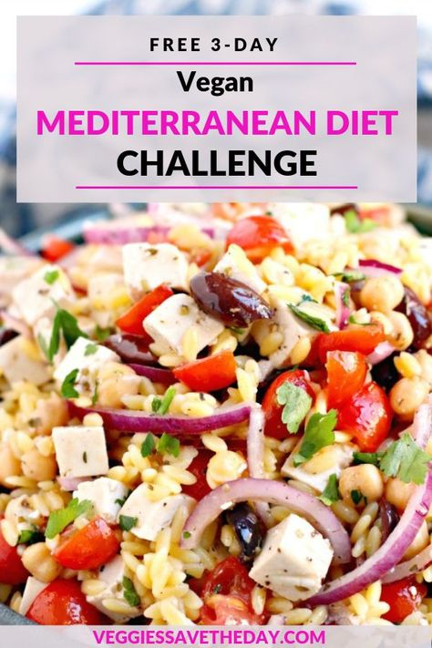 Free 3 Day Vegan Mediterranean Diet Challenge Mediterranean Diet Meal  - Three Day Meal Plan For Mediterranean Diet