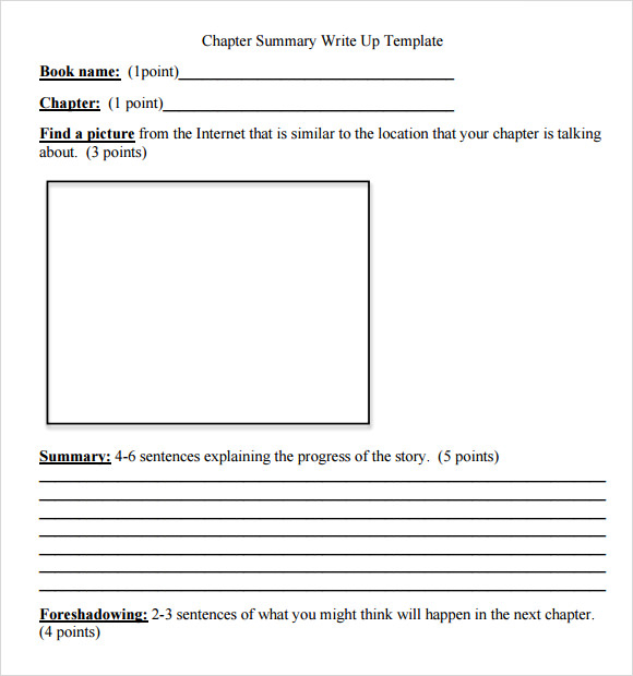 FREE 5 Sample Chapter Summary Templates In PDF MS Word