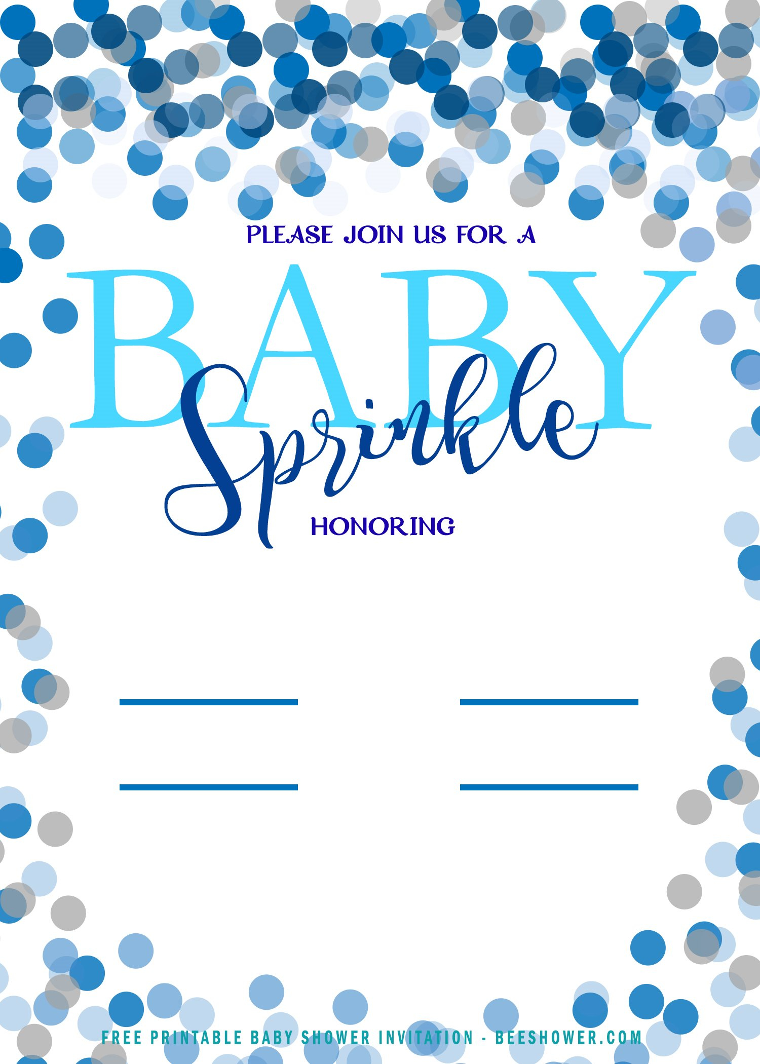 FREE Baby Boy Sprinkle Baby Shower Invitation Templates FREE 