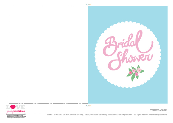 FREE Bridal Shower Party Printables From Love Party Printables Catch