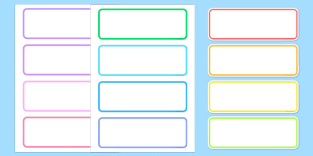 FREE Editable Labels Blank Classroom Labels teacher Made 