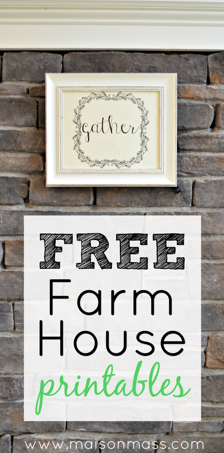 Free Farmhouse Printables Maison Mass