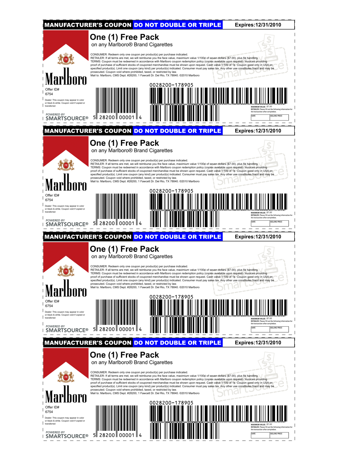 Free Pack Of Cigarettes Printable Coupon Free Printable