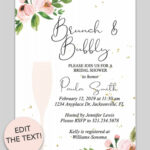 Free Printable Bridal Shower Templates Invitation Templates