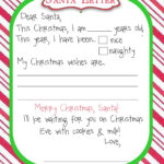 Free Printable Dear Santa Letter Templates HD Writing Co