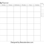 Free Printable Monthly Planner Templates