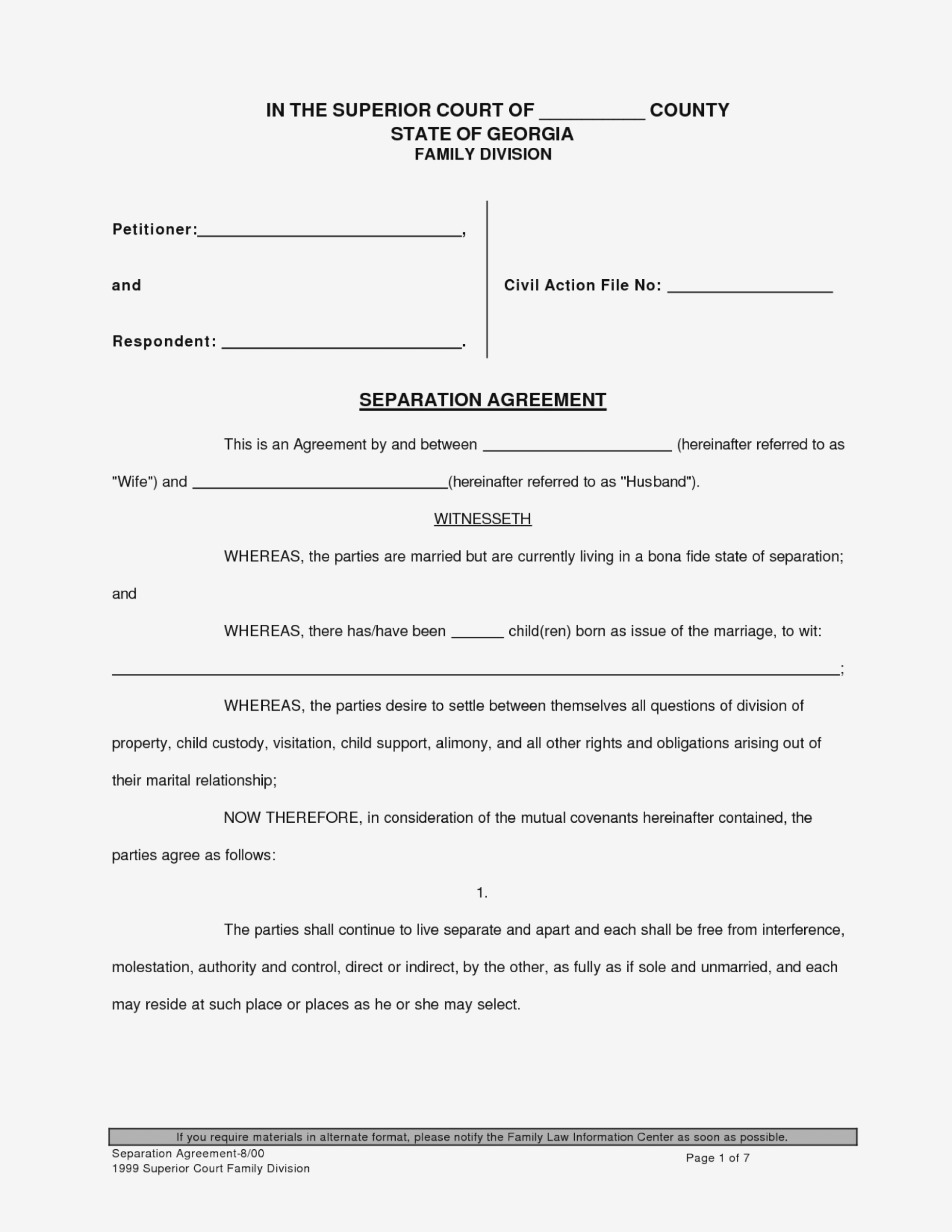 Free Printable Nj Divorce Forms Free Printable