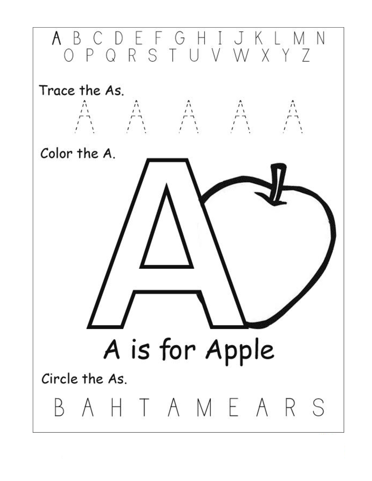 Free Printable Pre K Alphabet Worksheets AlphabetWorksheetsFree