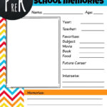 FREE Printable School Memory Book with Pdf Template