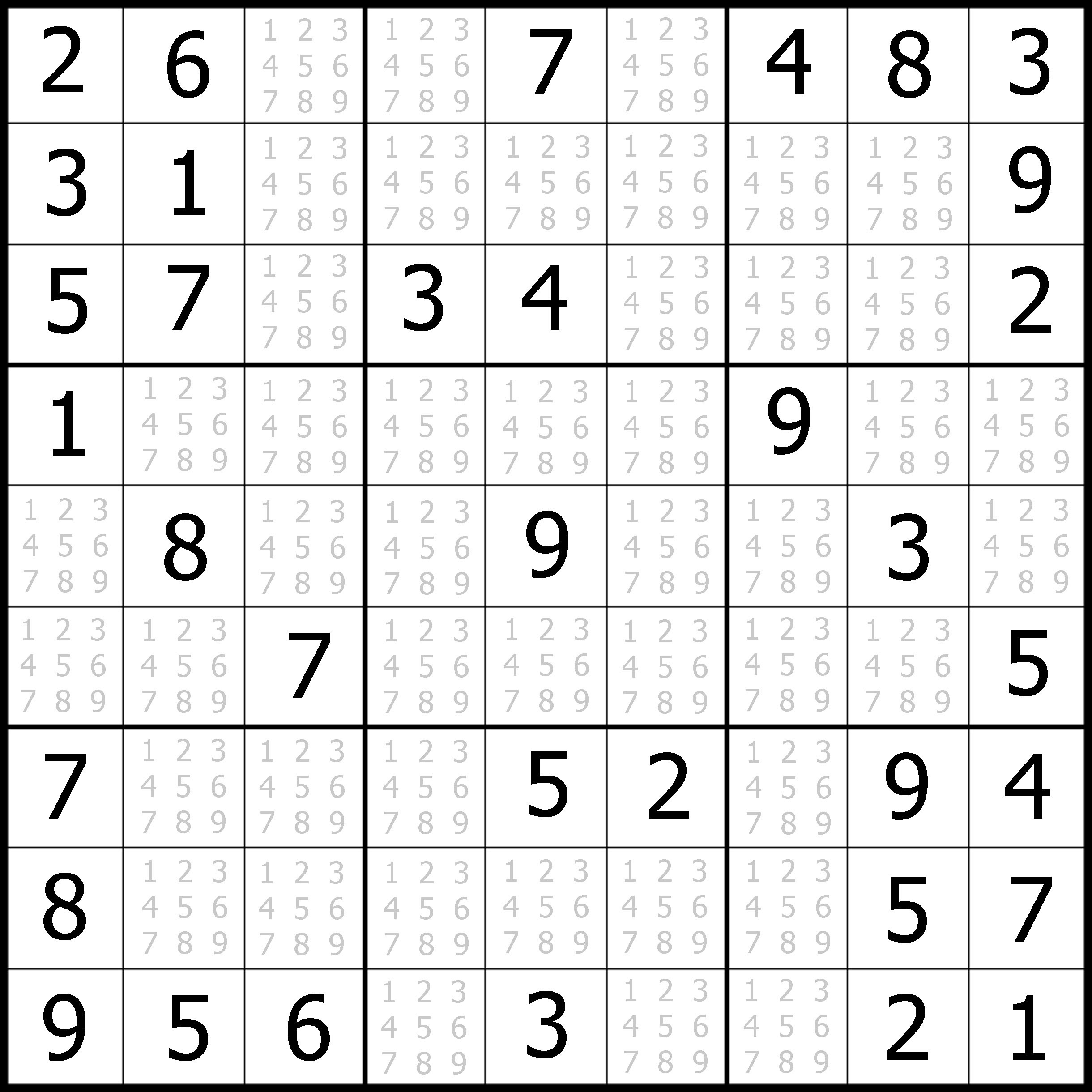 Free Printable Sudoku With Answers Free Printable