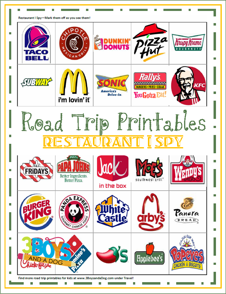 FREE Road Trip Game Printables Free Homeschool Deals