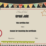 Free School Certificates Awards