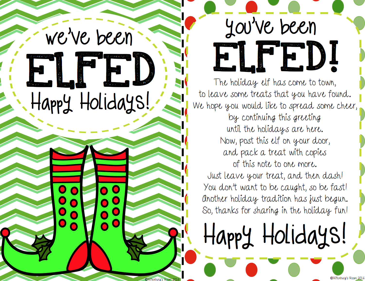 FREE UNTIL DEC 1st You ve Been Elfed Christmas Version FREE ELF FUN 