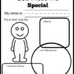 God Made Me Special Printables For Young Children Preschool Bible